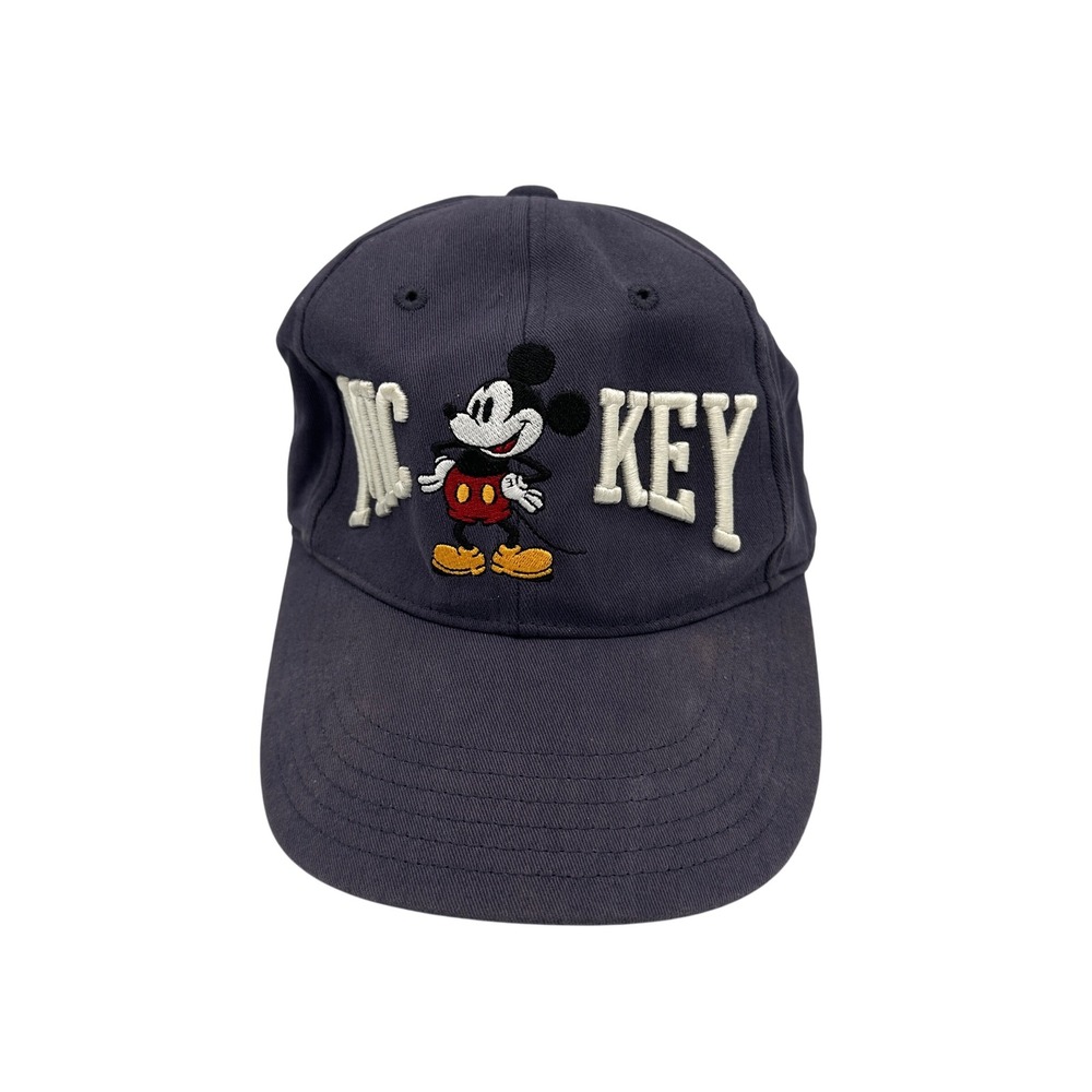 Walt Disney World Mickey‎ Mouse Youth Baseball Cap Hat Navy Blue Embroidered